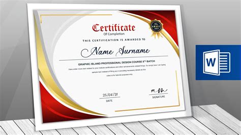 Certificate Design in MS Word How to create certificate in Microsoft