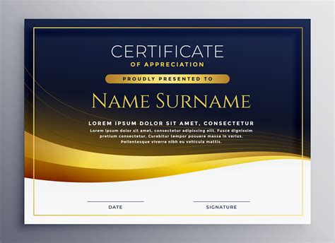 Certificate Of Recognition Free Template