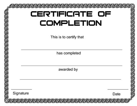 Certificate Template PDF Forms Fillable and Printable