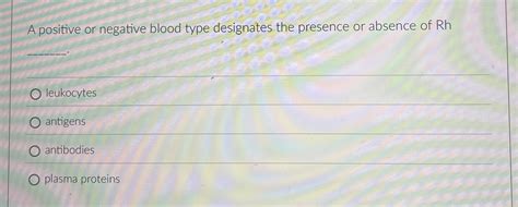 Certificate on the presence of a positive or negative antigen