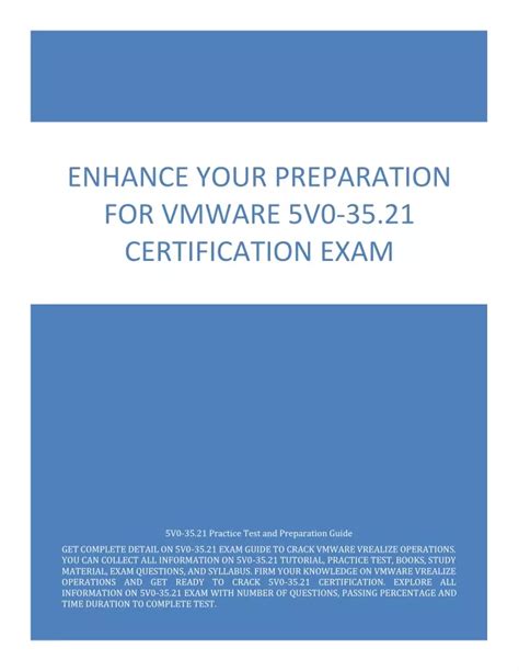 Certification 5V0-35.21 Test Answers