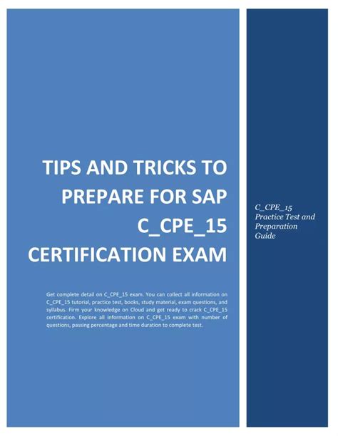 Certification C-CPE-15 Sample Questions