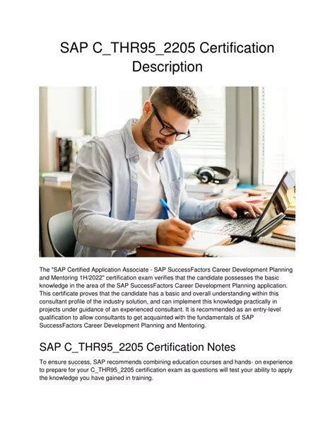 Certification C-THR95-2105 Dumps