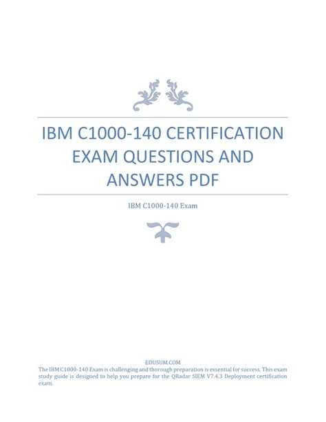 Certification C1000-119 Questions