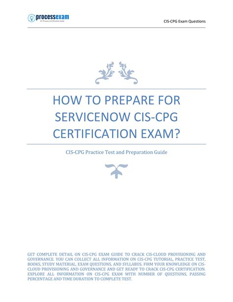 Certification CIS-CPG Cost