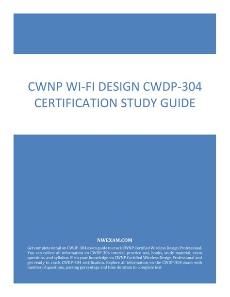 Certification CWDP-304 Book Torrent