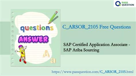 Certification C_ARSOR_2105 Dumps