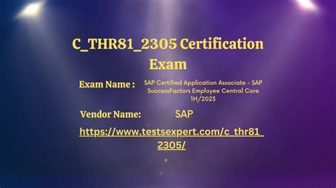 Certification C_THR81_2405 Exam Cost