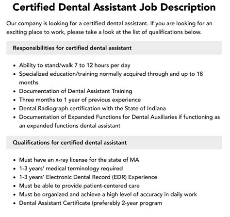 Certified Dental Assistant Job in Greater Sudbury Glassdoor