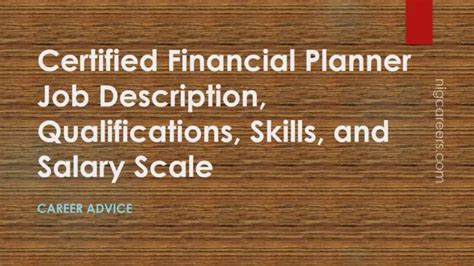 Certified Financial Planner Jobs, Employment in Flexible Work At …