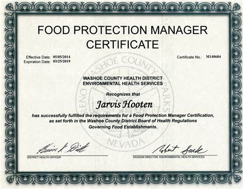 Certified Food Protection Manager FAQ - Washoe County