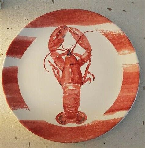 Certified International My Beach Lisa Audit ~ Set of 2 Crab Lobster …