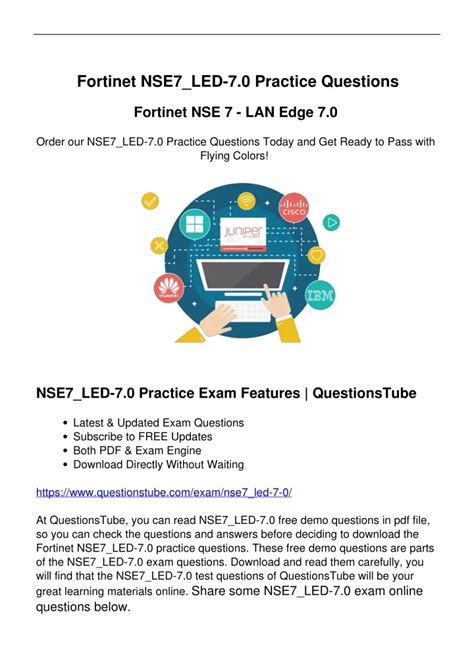 Certified NSE7_LED-7.0 Questions