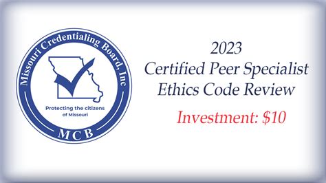 Certified Peer Specialist Code of Ethical Conduct - PA …