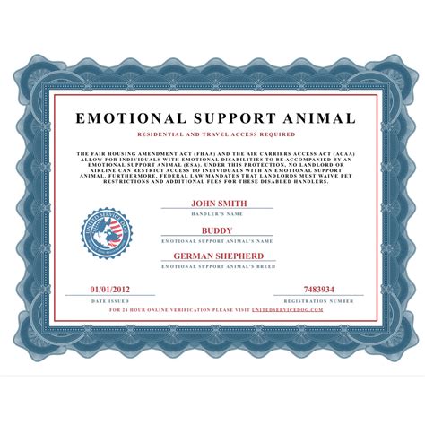 Certify emotional support animal. Not all animals that individuals with a disability rely on meet the definition of a service animal for purposes of ADA. According to the U.S. Department of Housing and Urban Development (HUD), an emotional support animal is any animal that provides emotional support alleviating one or more symptoms or effects of a person’s disability. 