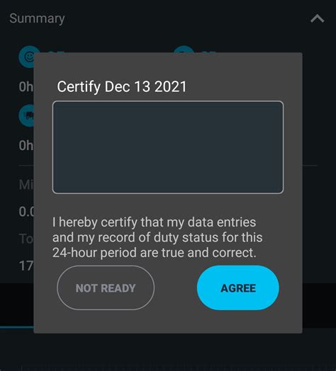 Certifying Logs in ELD Help