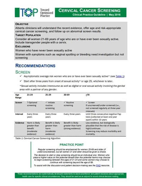 Cervical Screening Information Screening For Life Screening For Life