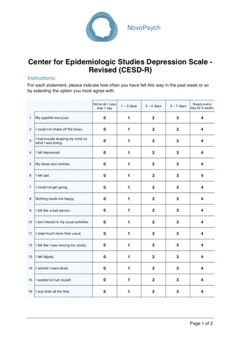 Cesd. The Center for Epidemiologic Studies Depression Scale (CESD) by Radloff, 1977 (Applied Psychological Measurement 1977;1:385-340) was revised in 2004 by Eaton, Muntaner, Smith, Tien & Ybarra in ... 