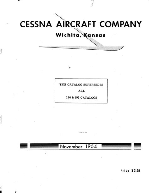 Cessna 190 195 parts manual catalog download. - Manual casio g shock ga 100 em portugues.