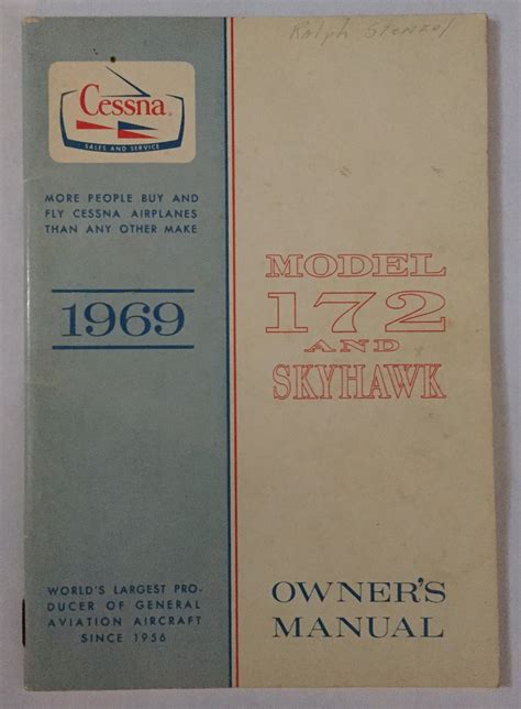 Cessna 1969 model 172 and skyhawk owners manual. - Operators manual for new holland ts115 tractor.
