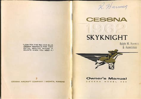 Cessna 320 skyknight service manual 1962 1965 d247 3 13. - Sound verfeinern eine praktische anleitung für synthesizer und synthesizer.