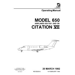 Cessna 650 citation vii maintenance manual. - Beknopte verhandeling over de oeconomische voorwaarden waaronder de rubbercultuur op java gedreven wordt..