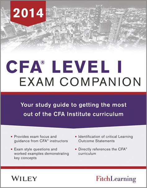 Cfa level i exam companion the fitch learning wiley study guide to getting the most out of the cfa institute. - Fisher paykel washer gwl10us service manual.