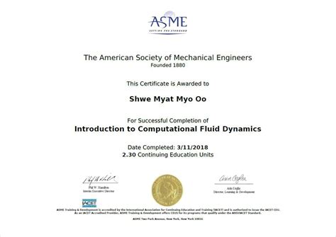 Cfd certification. Complete CFD Course to teach you CFD from A-Z. Specially designed for students who have no prior knowledge of any CFD software. We will teach you from scratch and work … 
