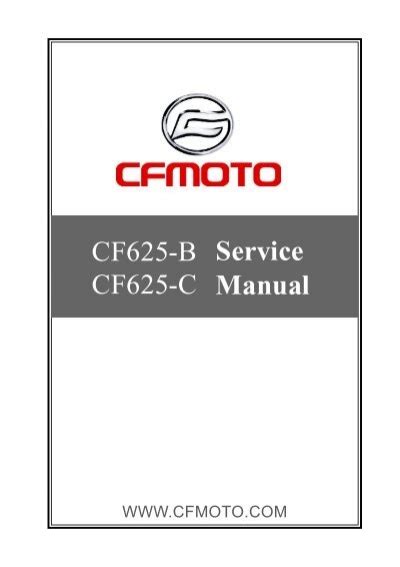 Cfmoto cf625 b cf625 c workshop repair service manual download. - Manual de taller fiat punto jtd.