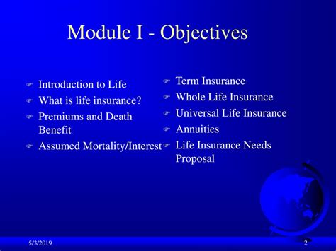 Cfp Module 5 Introduction To Life Insurance And Annuities