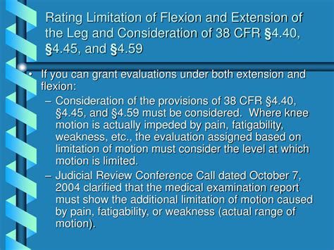 Cfr38. Over a period of many years, a veteran's disability claim may require reratings in accordance with changes in laws, medical knowledge and his or her physical or mental condition. It is thus essential, both in the examination and in the evaluation of disability, that each disability be viewed in relation to its history. 