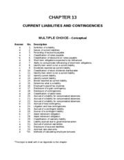 Ch 13 current liabilities and contingencies answers. - The writer s pocket handbook 2nd edition.