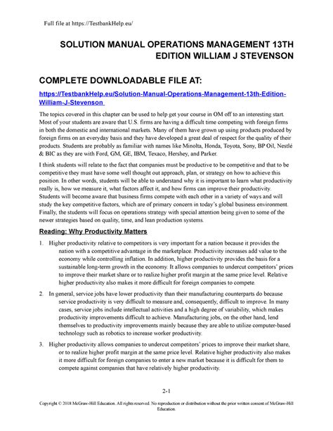 Ch 6 solution manual operations management stevenson. - Epson stylus c63 c64 c83 c84 color inkjet printer service repair manual.
