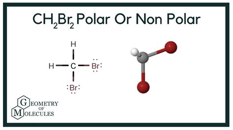 CH2Br2 Polarity. We can say that a compound is polar if the net dipole moment is non-zero. Dipole moment is a vector quantity. It depends on-• Dipole moment of individual bonds • The difference in electronegativity of atoms constituting the bonds • Geometry/ symmetry of compound. In CH 2 Br 2, there are two types of bonds, ‘ C-H’ and .... 