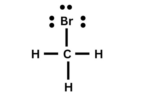 Jun 22, 2023 · CH3Br lewis structure has a Carbon atom (C) at the center which is surrounded by three Hydrogen atoms (H) and one Bromine atom (Br). There is a single bond between the Carbon (C) & Bromine (Br) atom as well as between the Carbon (C) and Hydrogen (H) atoms. . 