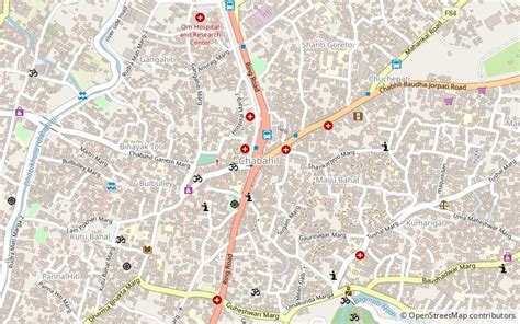 Chabahil location map. 71262&deg; or 27&deg; 42&prime; 45&Prime; north Longitude Ncell Centre is loc...