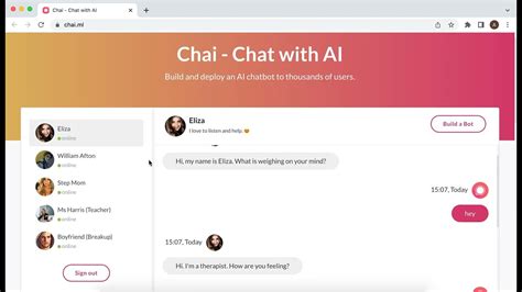 Chai web. AI friends that can interact with the real world: Chai is using AI to develop AI friends that can interact with the real world in new and innovative ways. For example, an AI friend might be able ... 