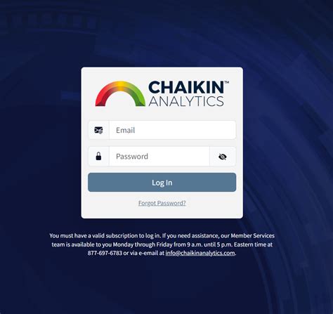 Chaikin analytics log in. Email Address. CONTINUE. Request Account 