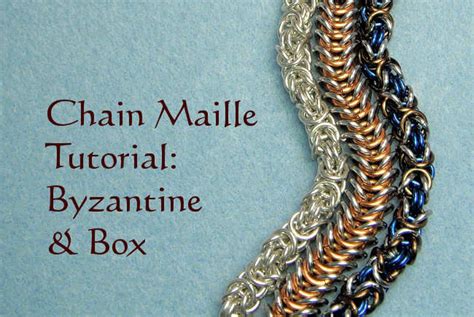Chain Maille Tutorial Byzantine and Box Weaves / Patterns Etsy