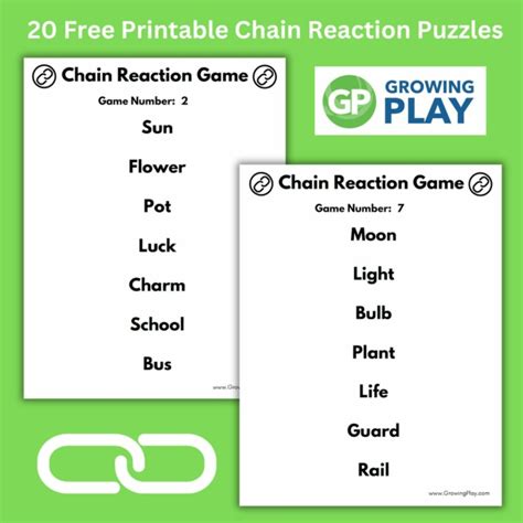 Chain Reaction Word Game Examples Letter Words Unleashed Exploring