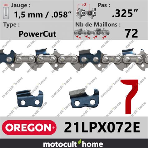 Chaîne de tronçonneuse Oregon Power Sharp System 3/8 1,3mm 62E
