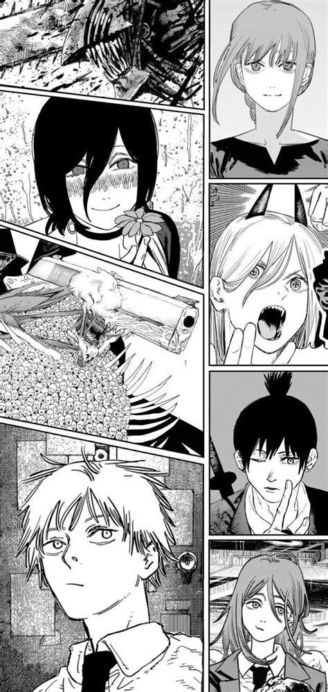 Chainsaw man panels colored