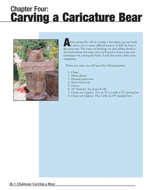 Download Chainsaw Carving A Bear A Complete Stepbystep Guide By Jamie Doeren