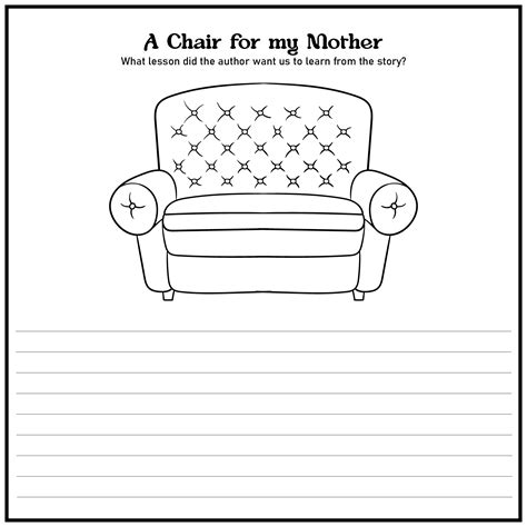 Chair For My Mother Coloring Sheet