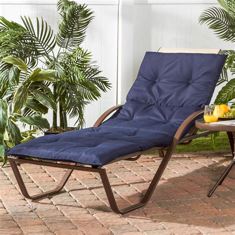 Chaise lounges sold separately 2. Material: Waterproof fabric (100% polyester) 3. UV protection WEIGHTS & DIMENSIONS 1. Seat Cushion: 1.5" x 26.5" W x 80" D 2. Back Cushion: 1.5" H 3. Overall Product Weight: 13 lb. FEATURES 1. Product Type: Seat/Back Cushion 2. Furniture Type: Chaise Lounge Cushion 3. Outdoor Use: Yes 4.