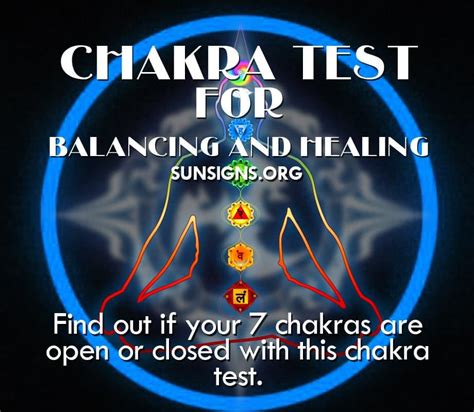 Chakra Test For Balancing And Healing