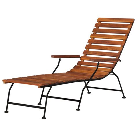 Chaleb 60Cm Long Acacia Single Sun Lounger - wayfair.co.uk