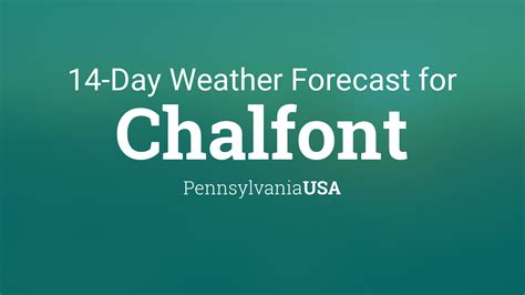 Chalfont, PA Weather Forecast AccuWeather