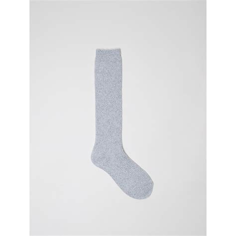 Chalk Cashmere Lounge Socks in Silver - Gemini Woman