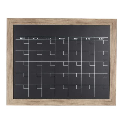 Chalkboard Calendar Framed Chalkboard with notes
